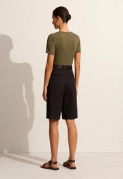 Fitted Tee - Olive - Matteau